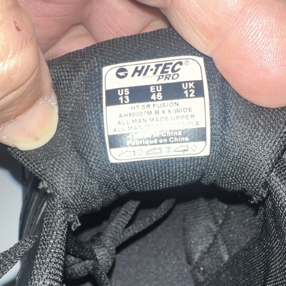 17N11/HI-TEC Pro HT SR Fusion Black X-Wide Men's Work Sneaker Oil Slip Resistant - Picture 11 of 11